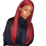 Perruque Rouge Brésilienne Lisse