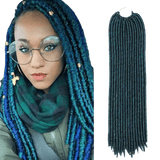 Fausses Locks Bleues (Lot de 16 mèches)
