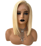 Perruque Carrée Blonde en Cheveux Naturels Brésiliens