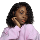 Perruque bouclée Water Wave en cheveux brésiliens naturels