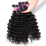 Tissage Brésilien Bouclé Deep Wave (3 Paquets + Closure)