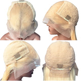 Perruque blonde platine naturelle lisse – Cheveux brésiliens