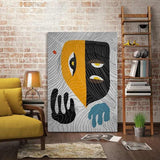 tableau masque africain