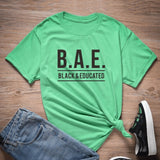 t shirt vert pour femme black and educated