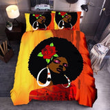housse de couette Rose Afro