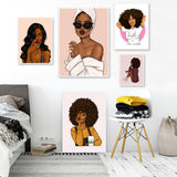 Tableau de femme africaine moderne