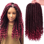Fausses Locks Crochet Avec Bout Bouclé