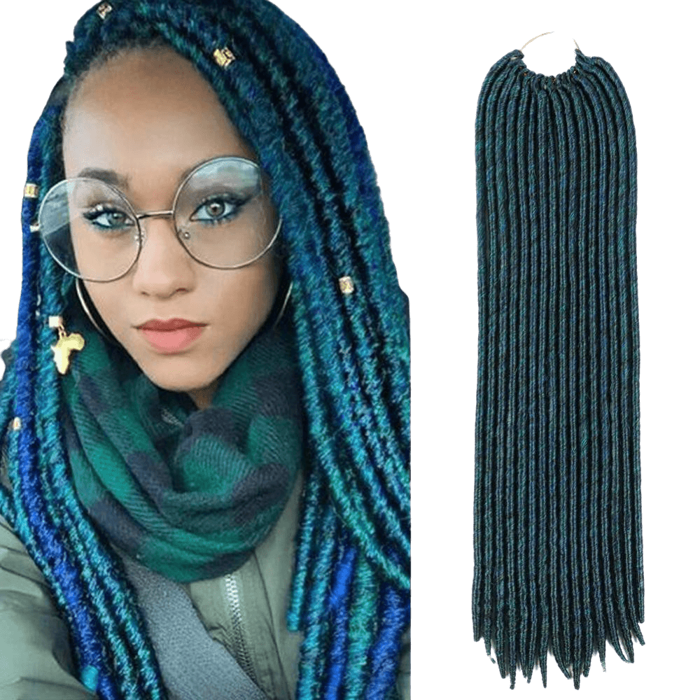 Fausses Locks Bleues (Lot de 16 mèches)