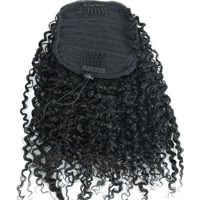Queue de cheval Kinky Curly – Cheveux Vierges Brésiliens
