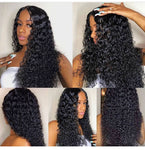 Perruque bouclée en cheveux brésiliens naturels