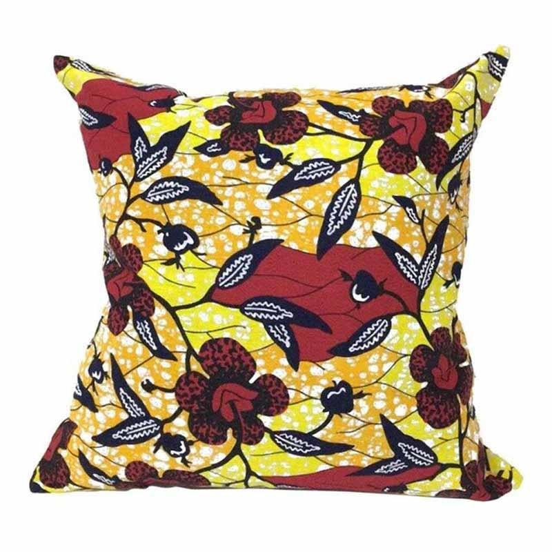 coussin wax brodé