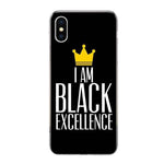 coque iphone I am black excellence