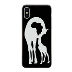 Coque iphone girafe Carte d'afrique