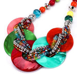 Collier Perles multicolores Africaines