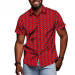 chemise africaine rouge