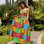 robe pagne africain longue
