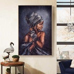 Peinture Femme Noire