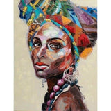 Peinture traditionnelle colorée africaine