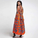 robe orange africaine
