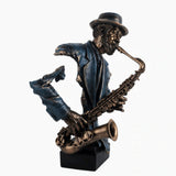 statue saxophone