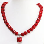 Collier africain corail