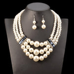 Collier africain perles de blanches