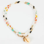 collier perle africain