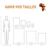 Guide des tailles tableaux africains