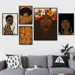 portraits femmes africaines fleurs