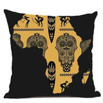 coussin masque africain