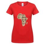 t shirt rouge afrique