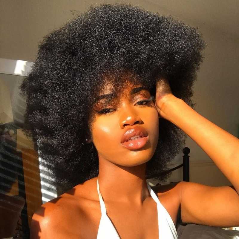 perruque afro naturelle