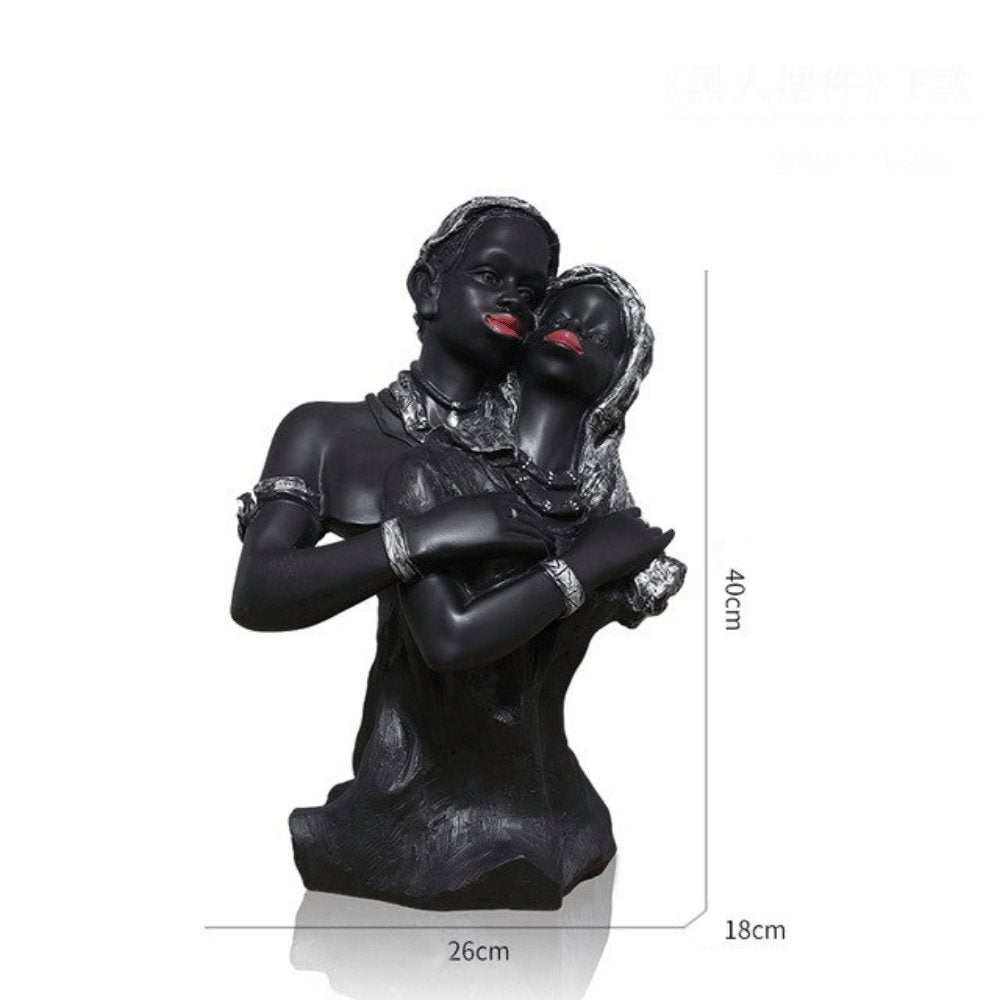 Statue africaine couple