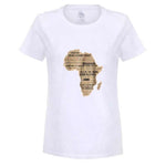 t shirt carte afrique femme