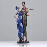 Couple Africain en figurine