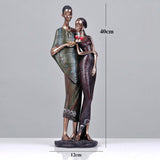figurine couple africain