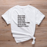 t-shirt blanc blackety black
