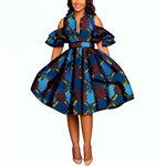 robe courte chic pagne africain