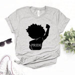 t shirt gris afro Pride