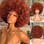 perruque afro rousse
