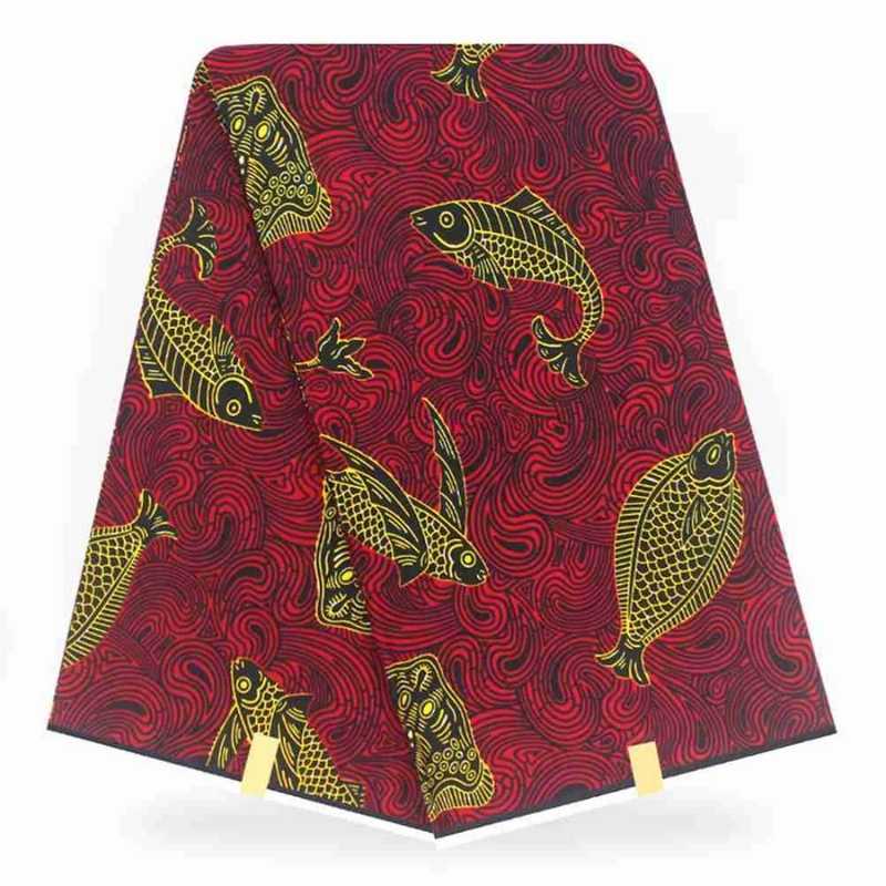 tissu wax poisson