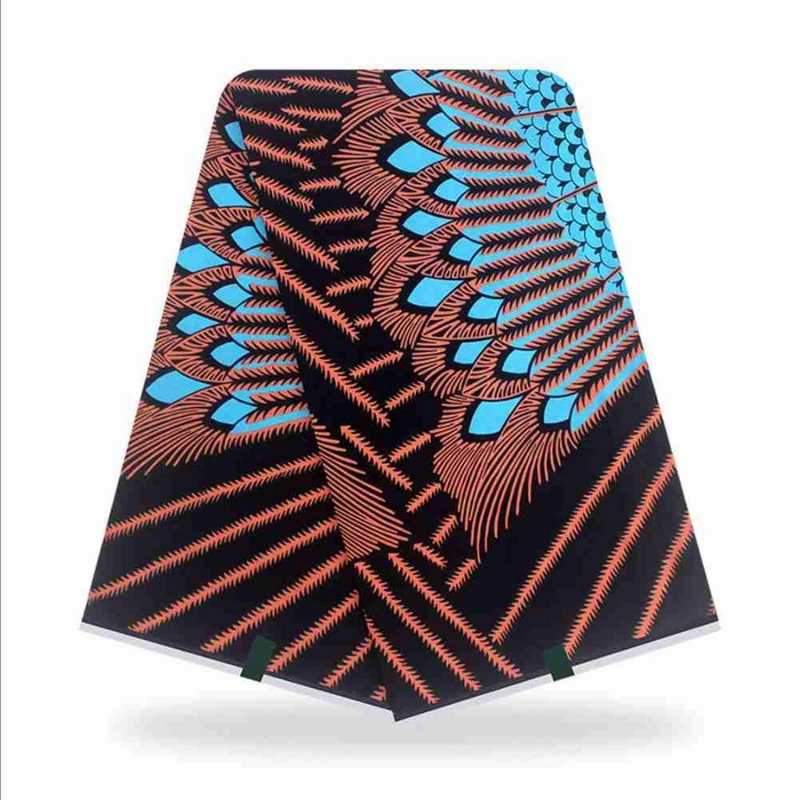 tissu africain wax noir