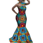 robe sirène tissu africain