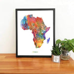 tableau africain couleur