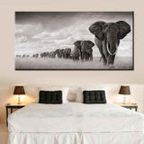 tableau africain elephant