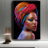tableau femme afro