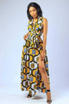 robe africaine avec fente
