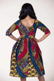 Robe en tissu africain
