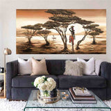 toile paysage africain