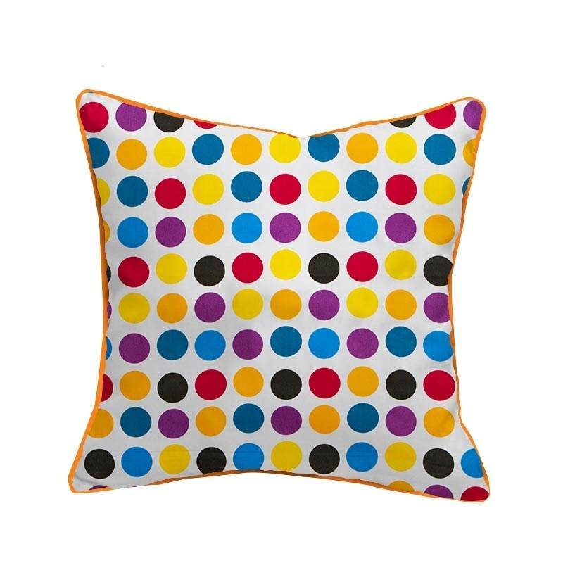 housse coussin pois